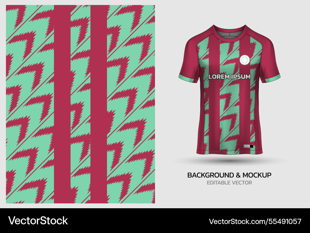 Jersey mockup and background pattern design Jersey mockup and background pattern design vector image