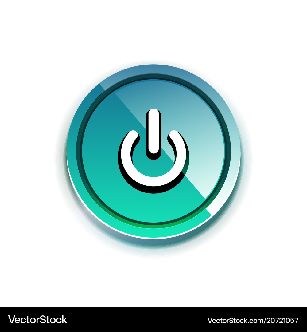 Power button icon start symbol web design ui Power button icon start symbol web design ui vector image