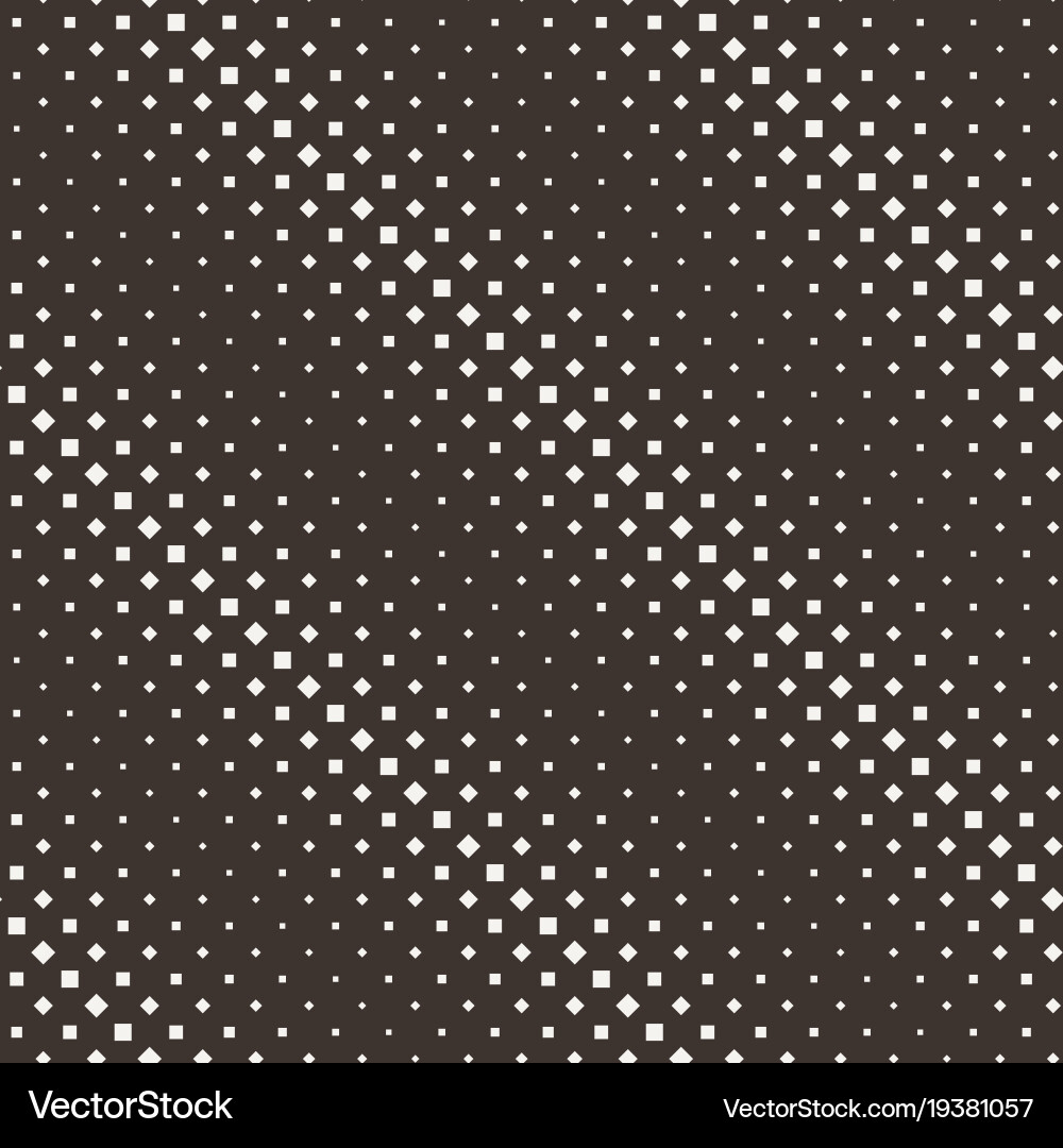 Seamless halftone square pattern vector image