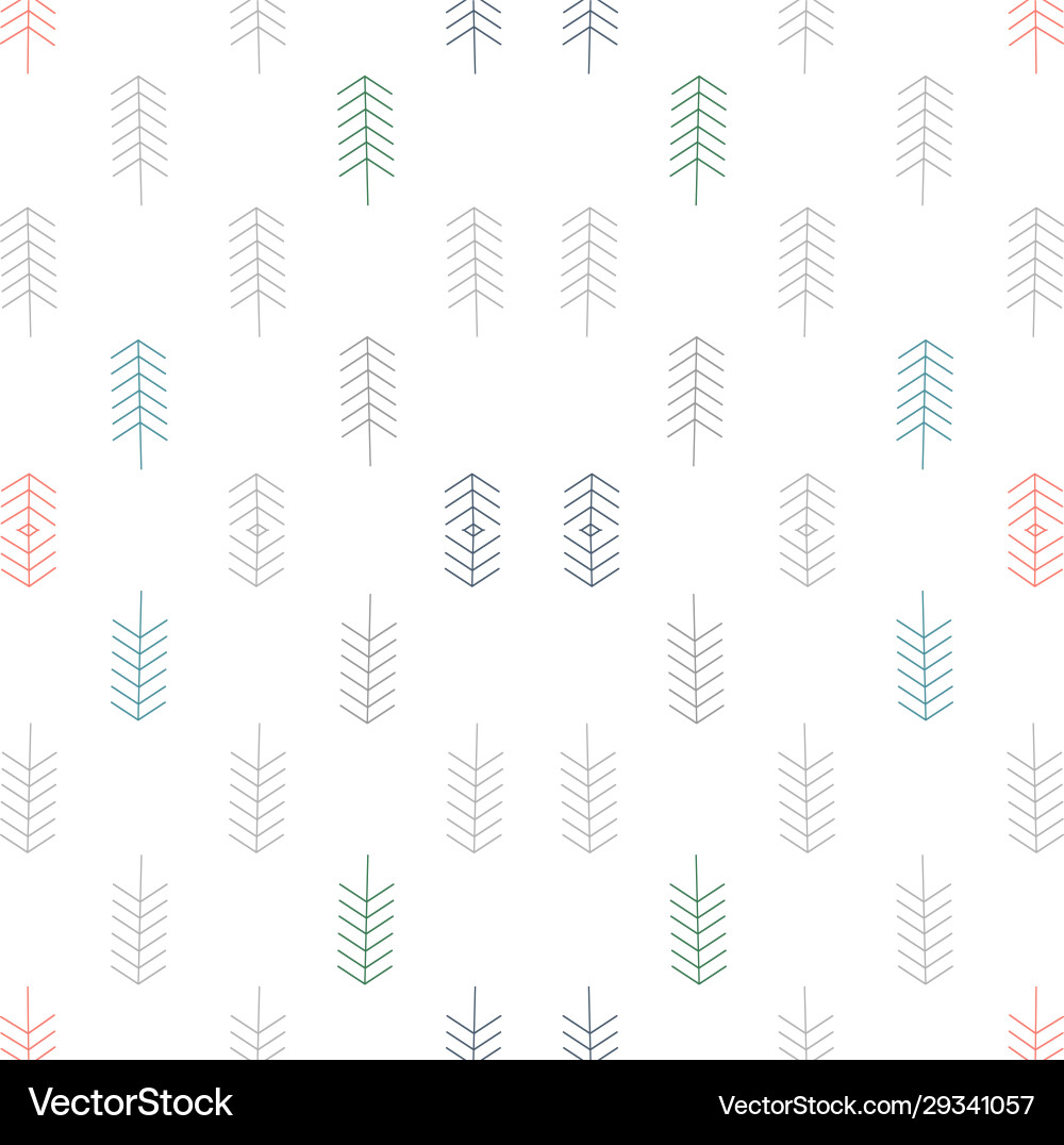 Seamless pattern with trees Seamless pattern with trees Vector Image