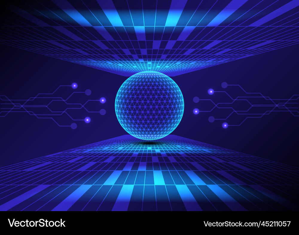 Technology futuristic user interface Vector Image