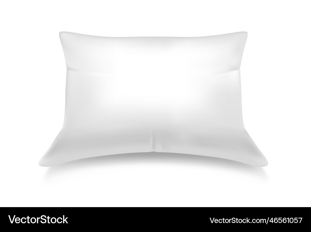 Template of pillow front view for branding Template of pillow front view for branding Vector Image