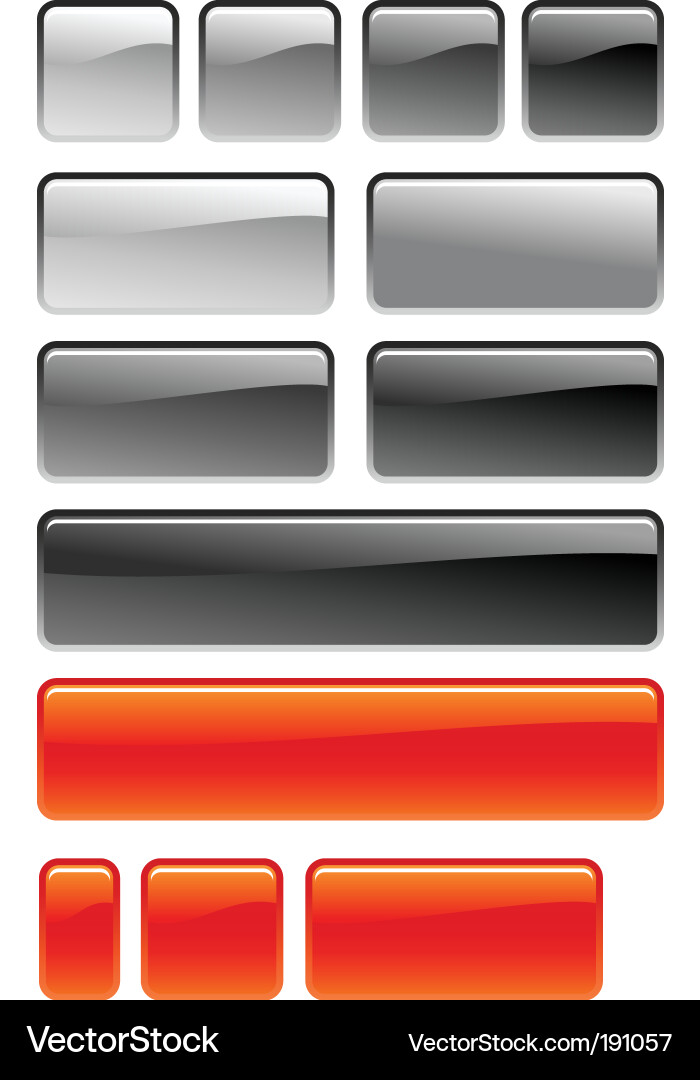 Web square button vector image