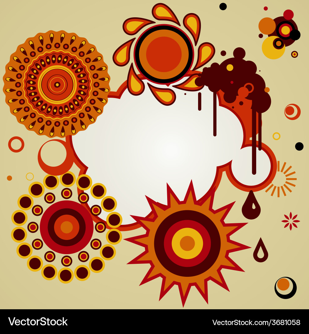 Abstract background with different design elements Abstract background with different design elements vector image