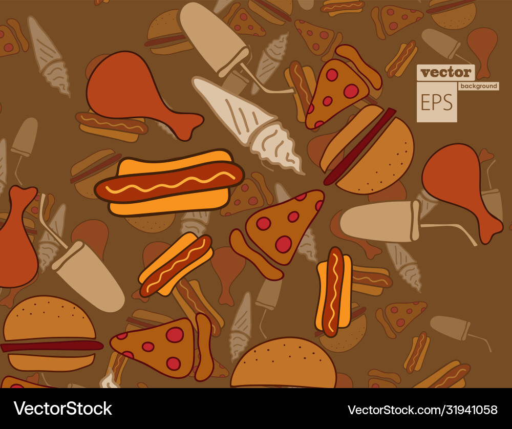 Colorful traditional mexican desserts vector image