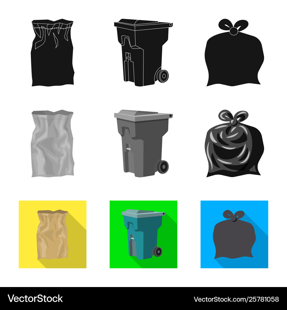 Design dump and sort logo collection Vector Image