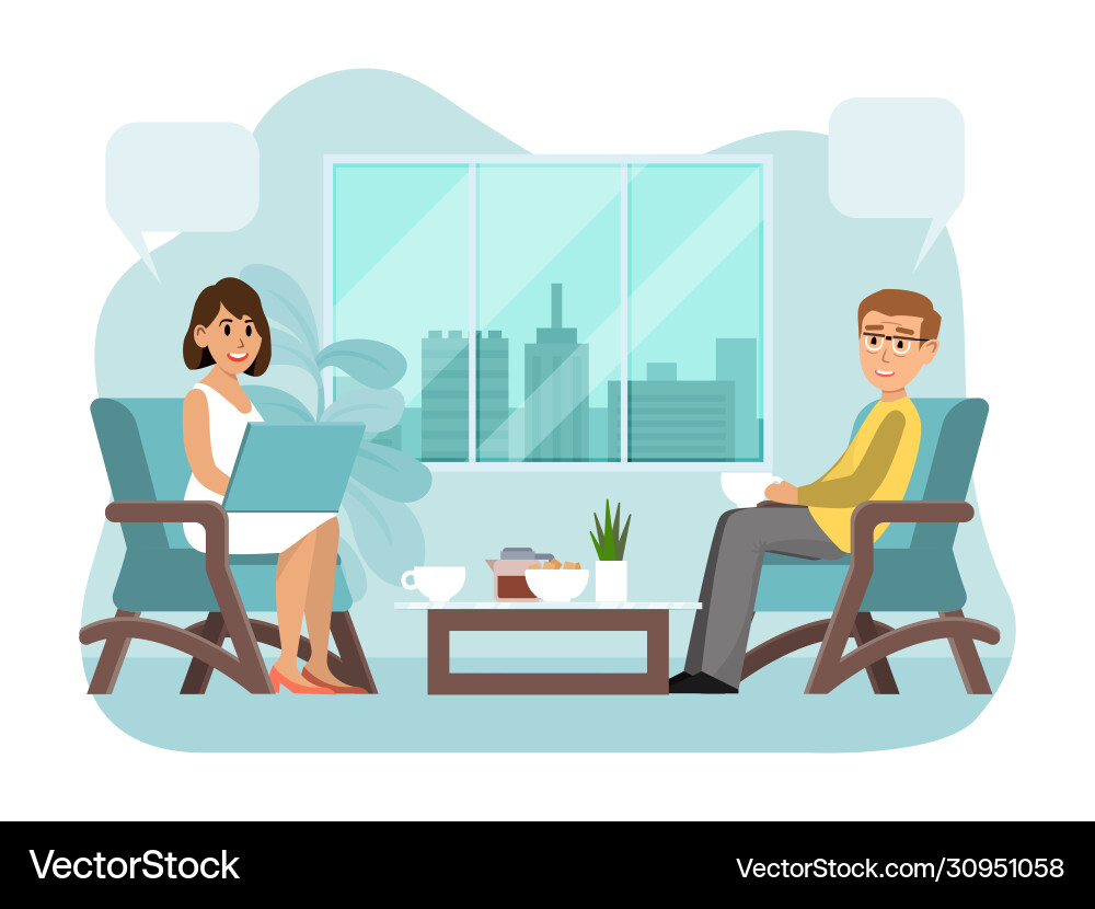 Friends meeting on amicable dinner people Friends meeting on amicable dinner people vector image