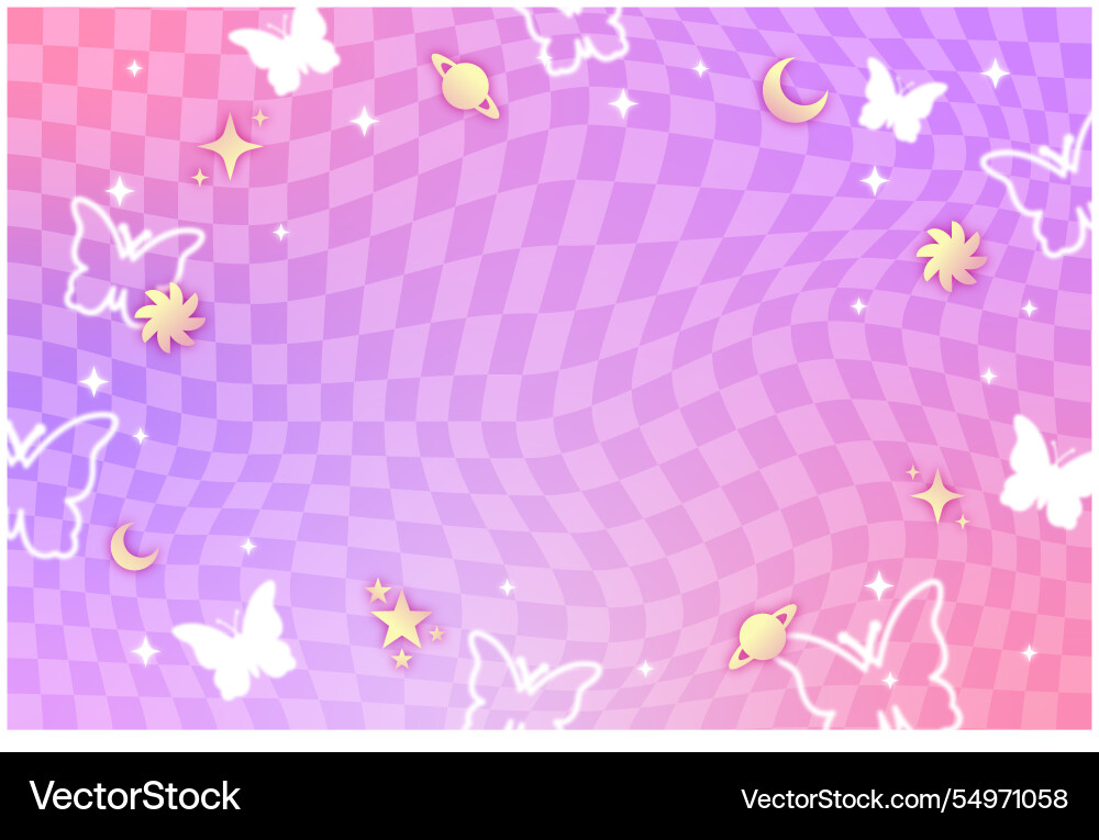 Gradient y2k background Vector Image