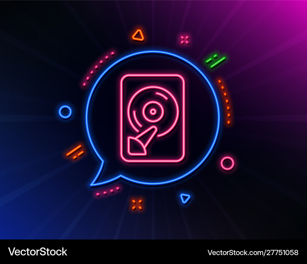 Hdd-Zeilen-Symbol Computer-Speicher-Komponenten-Zeichen Hdd-Zeilen-Symbol Computer-Speicher-Komponenten-Zeichen vektorbild