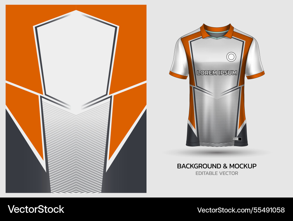 Jersey mockup and background pattern design Jersey mockup and background pattern design Vector Image