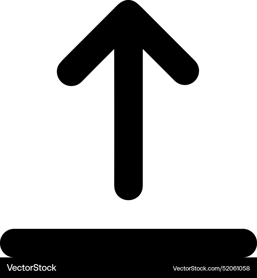 Upload outline icon symbol image Upload outline icon symbol image Vector Image