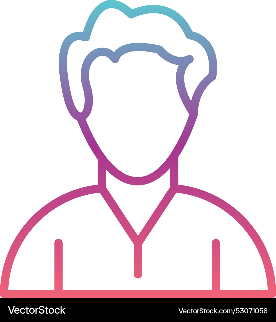 User line gradient design vector image