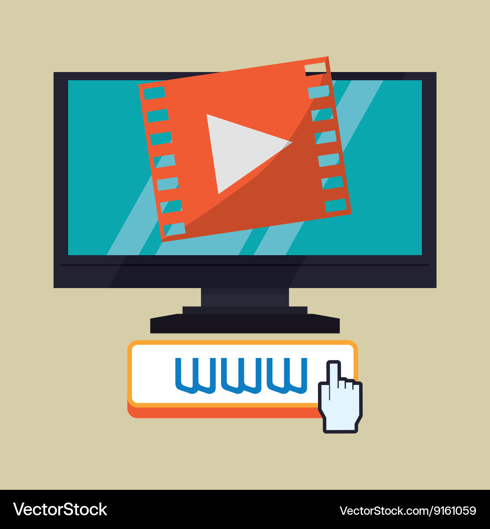 Cloud computing design media icon isolated vector image