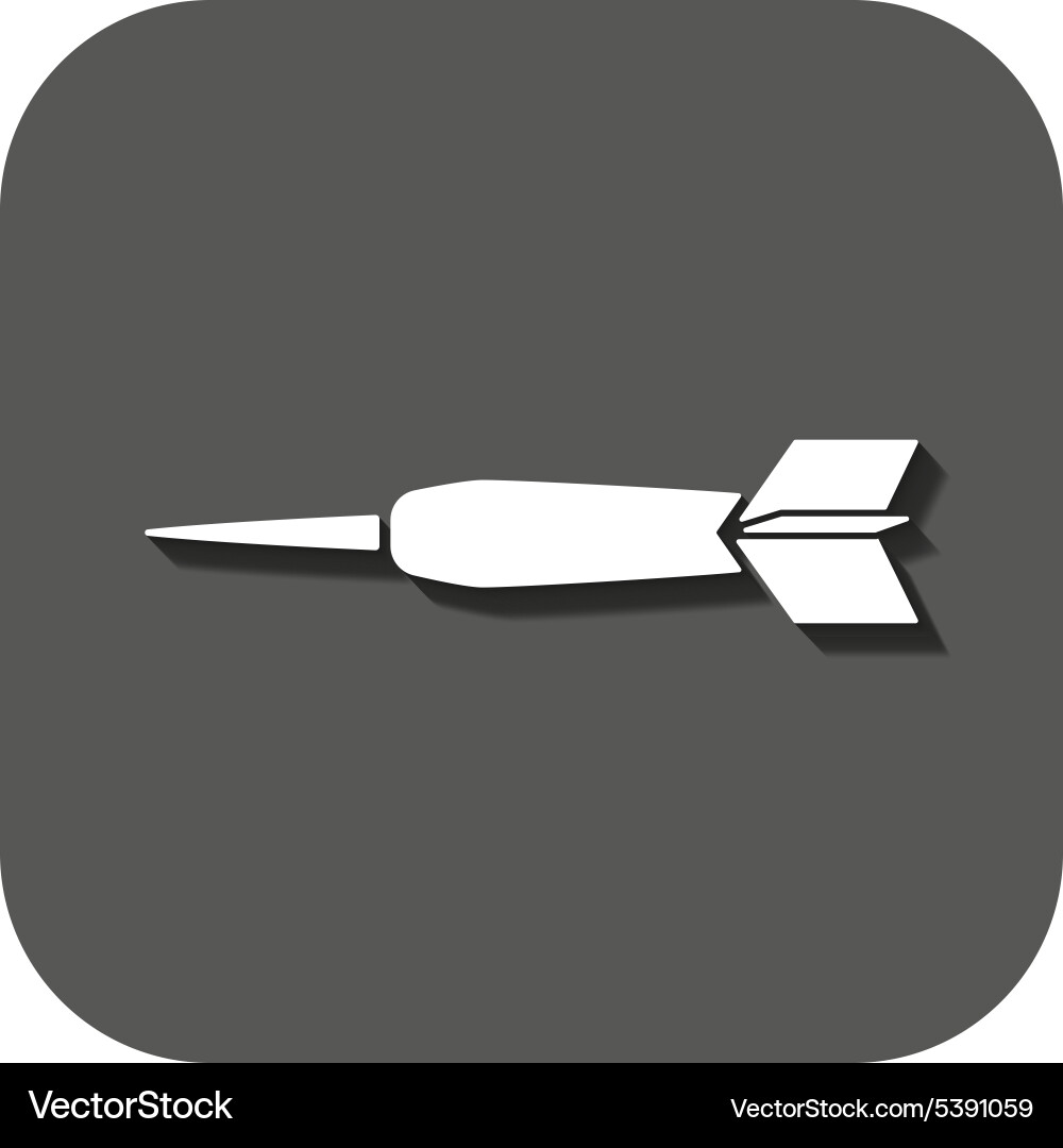 Dart icon game symbol flat vector image
