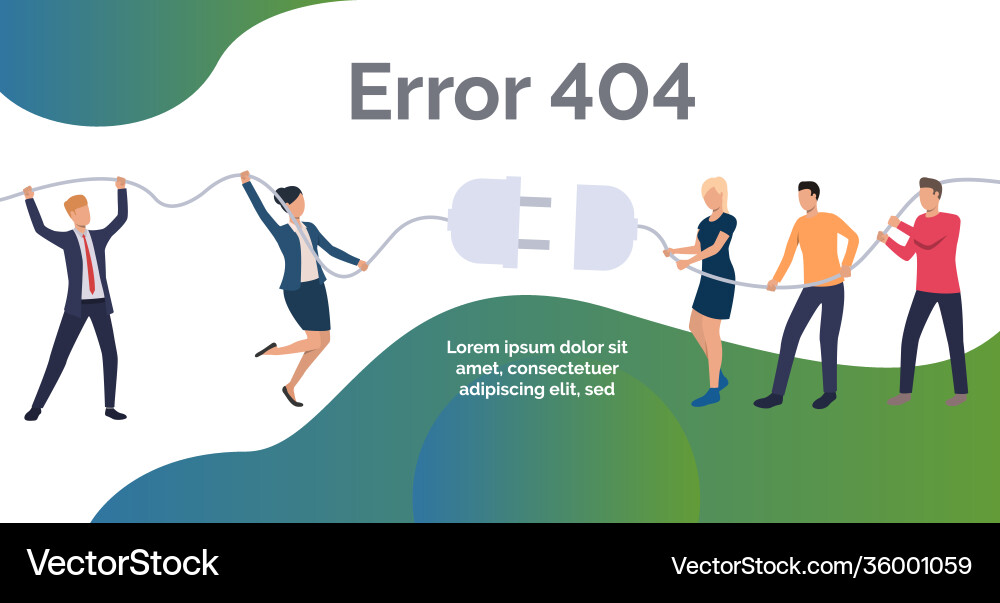 Error website design template Vector Image
