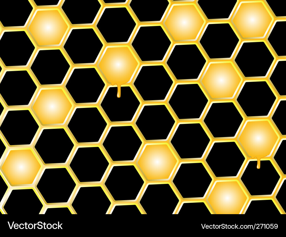 Honeycomb Pattern Background vector image