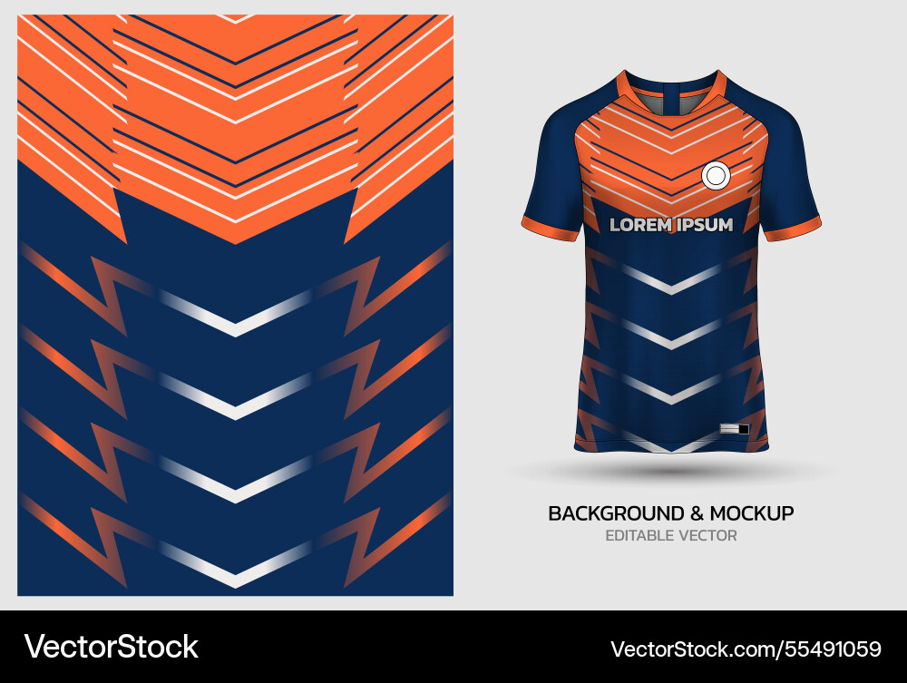 Jersey mockup and background pattern design Jersey mockup and background pattern design vector image
