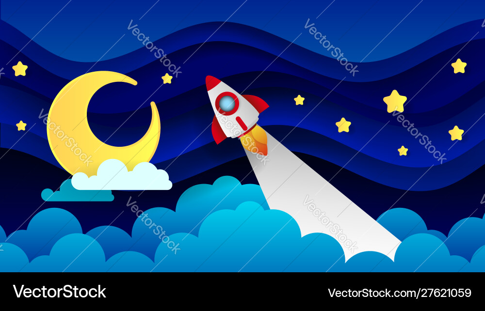 Magic with moon and different elements space Magic with moon and different elements space Vector Image