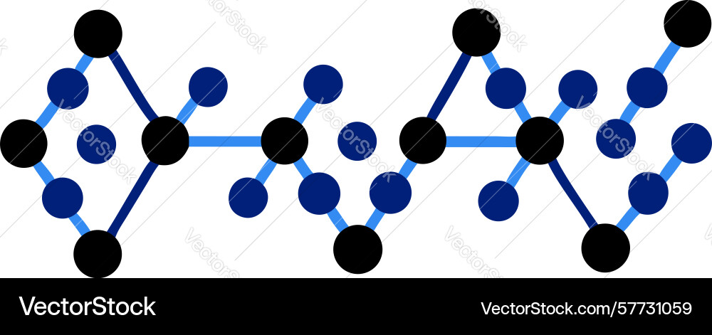 Minimalist molecular structure abstract design Vector Image