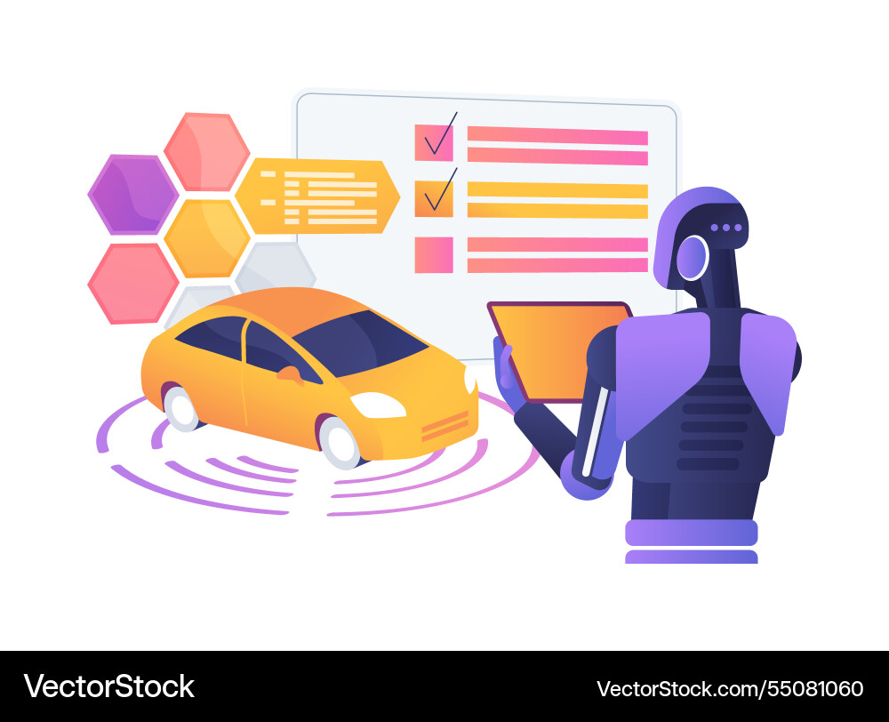 Ai-optimized prototype testing abstract concept Ai-optimized prototype testing abstract concept vector image