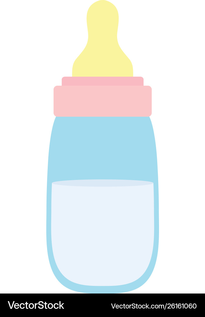 Baby bottle milk accessory icon Vector Image