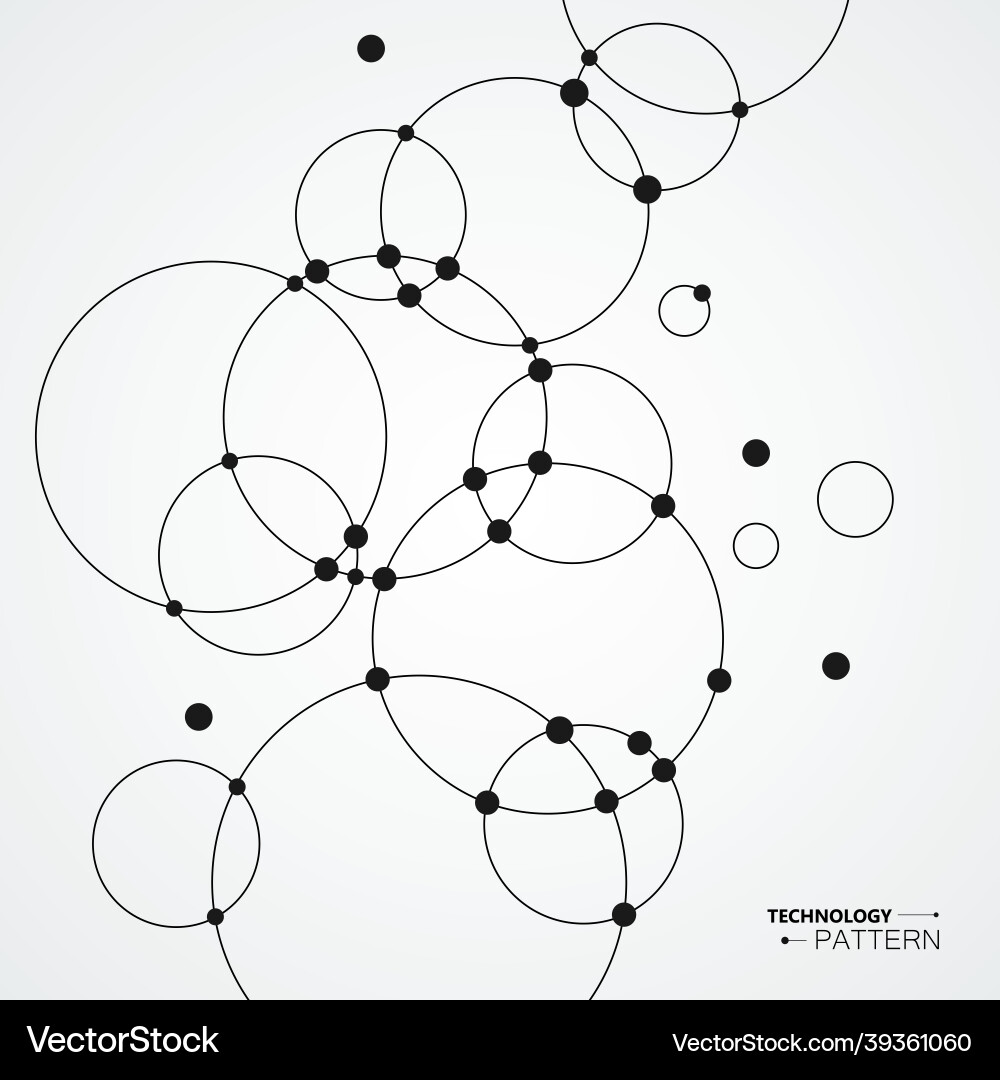 Background with overlapping circles Royalty Free Vector