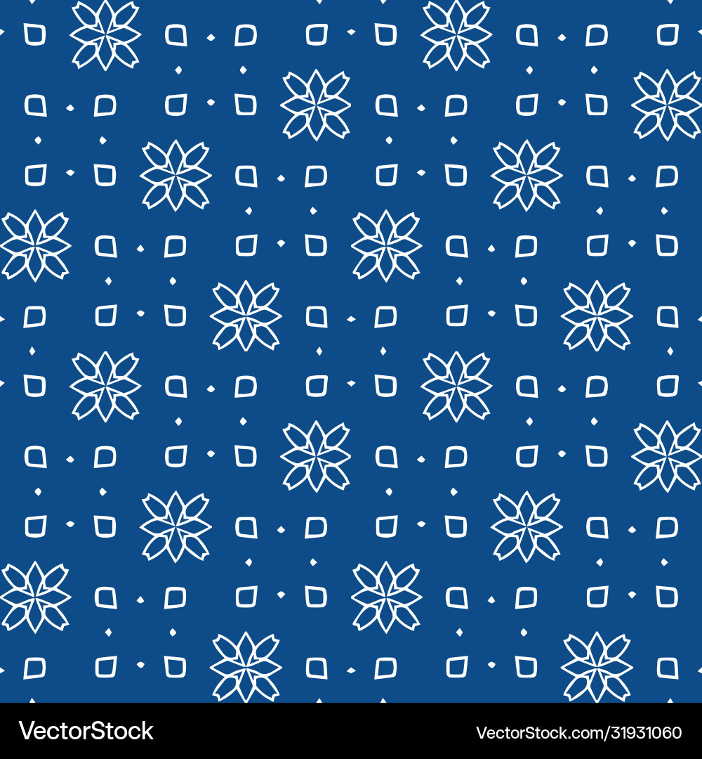 Beautiful abstract floral geometric pattern Vector Image