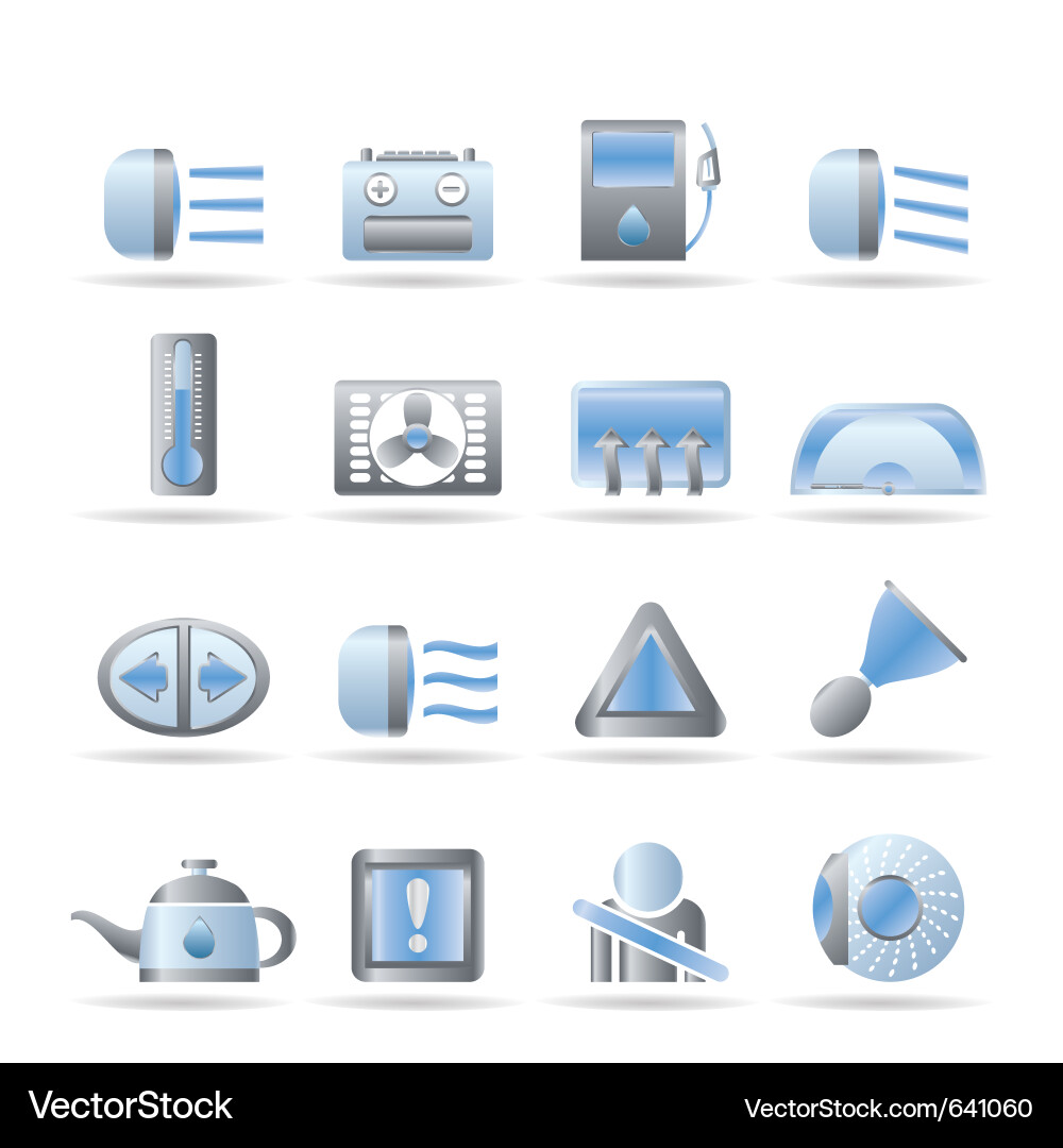 Car dashboard Royalty Free Vector Image - VectorStock