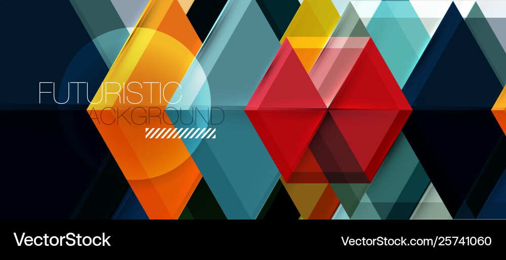 Geometric triangle and hexagon abstract background Geometric triangle and hexagon abstract background Vector Image