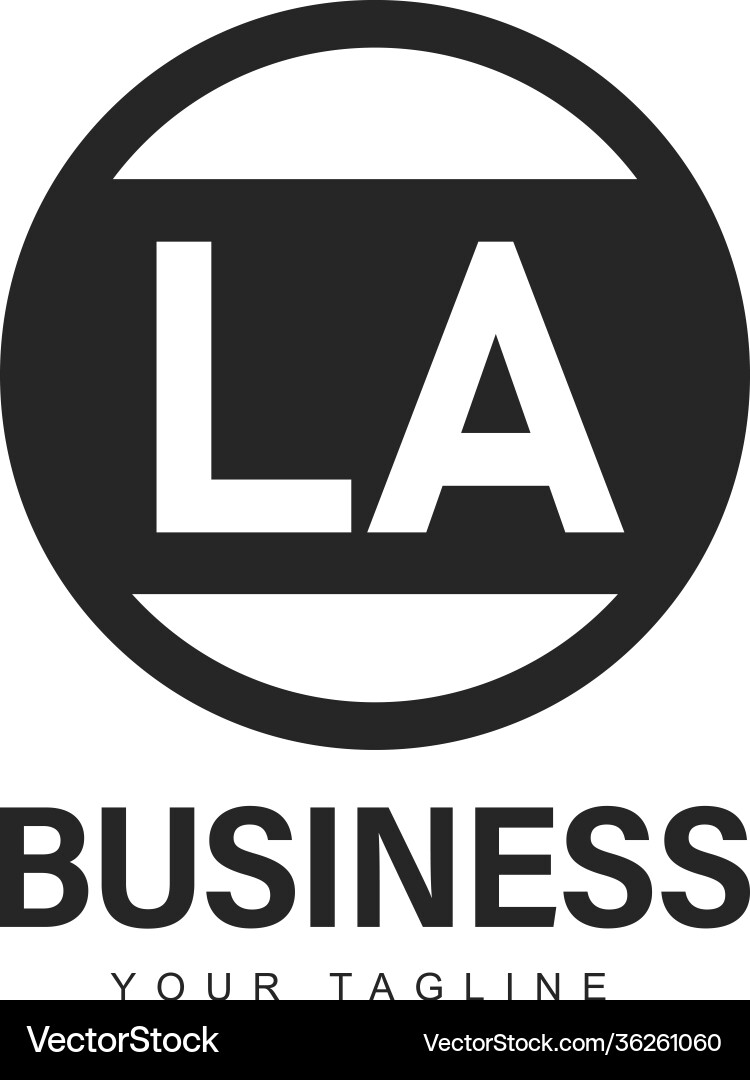 La initial a logo design with abstract style La initial a logo design with abstract style vector image