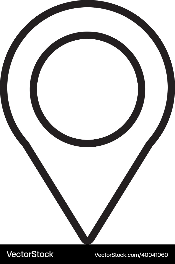 Map pointer pin icon sign design vector image