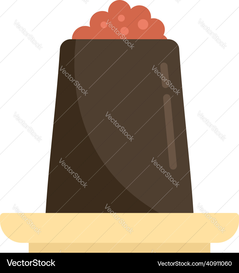 Molecular cuisine dinner icon flat isolated Molecular cuisine dinner icon flat isolated vector image