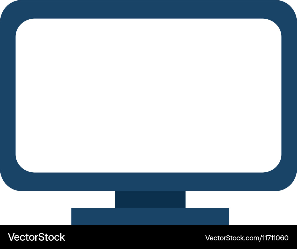 Monitor desktop computer icon Vector Image