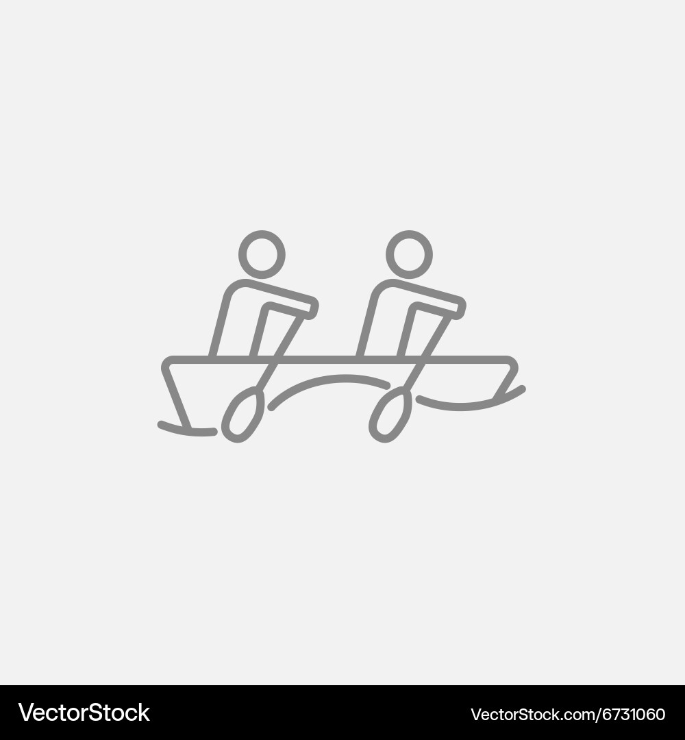 Rowing Boats Icon Vector Image