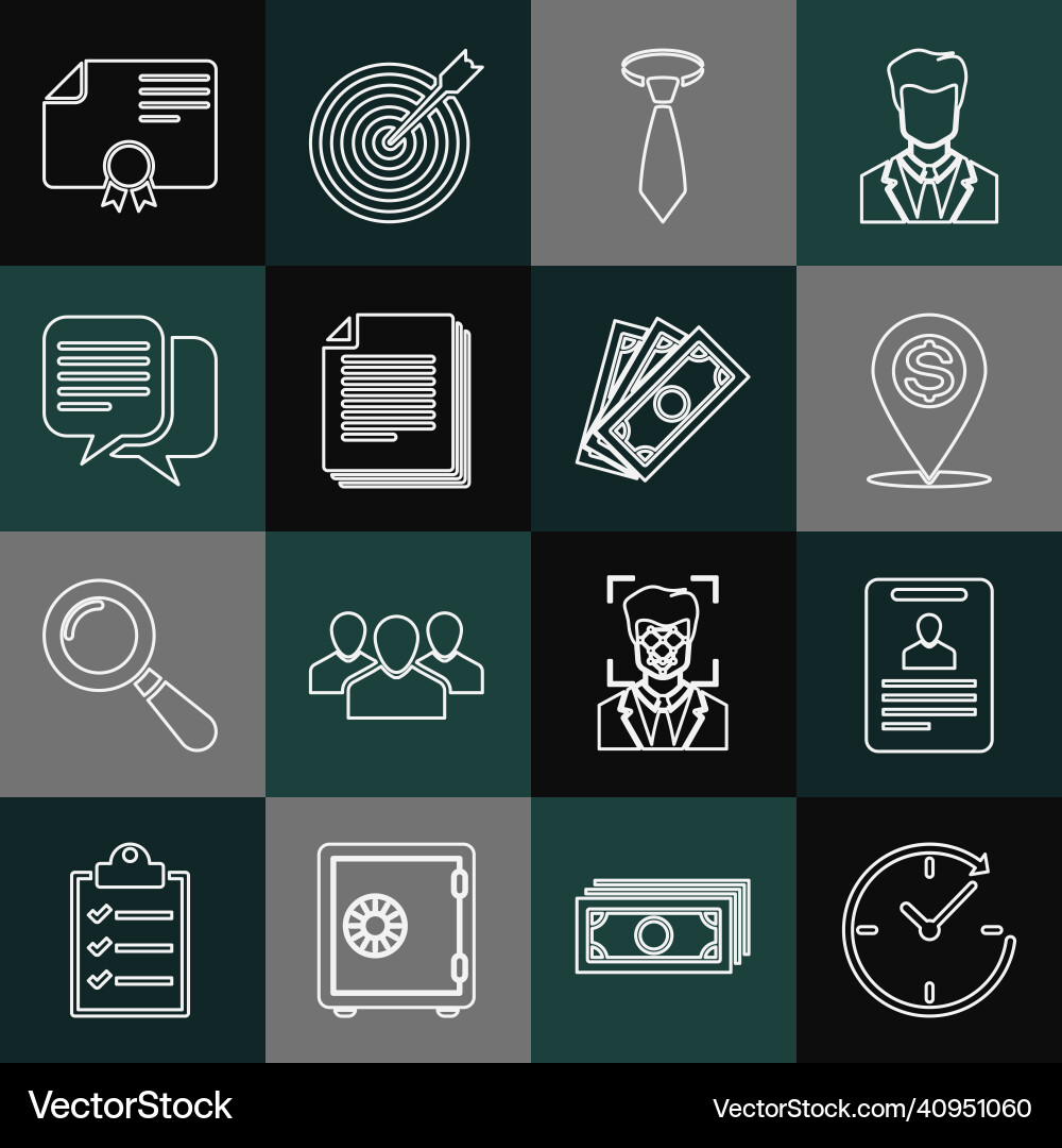 Set line clock with arrow identification badge Set line clock with arrow identification badge vector image