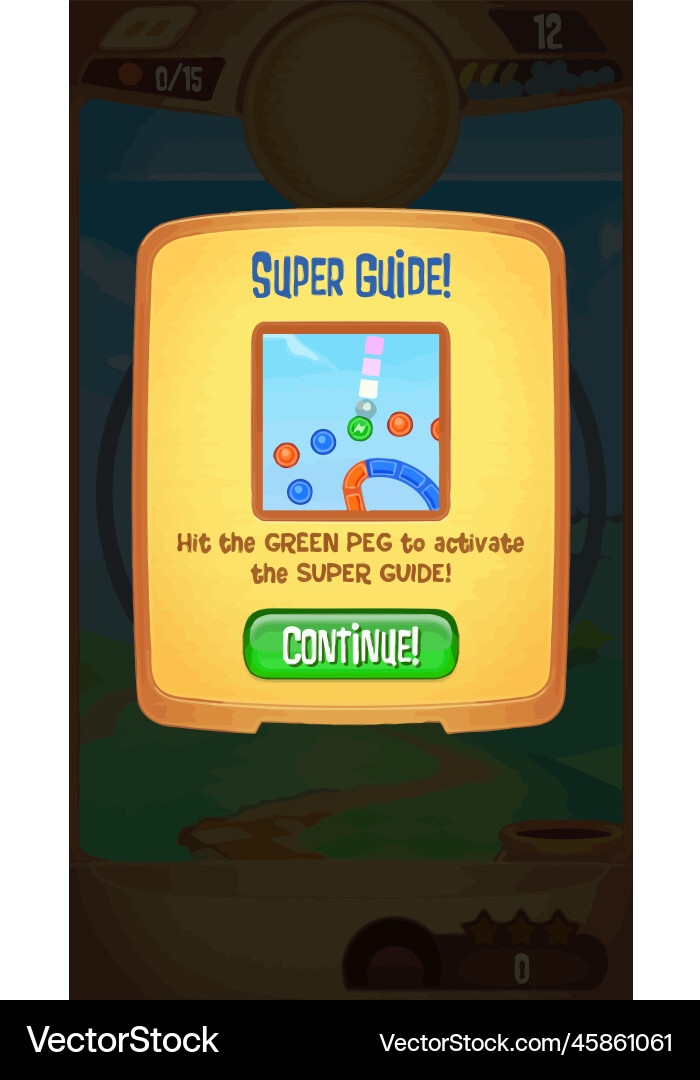 Complete set of level button game ui pop-up icon Vector Image