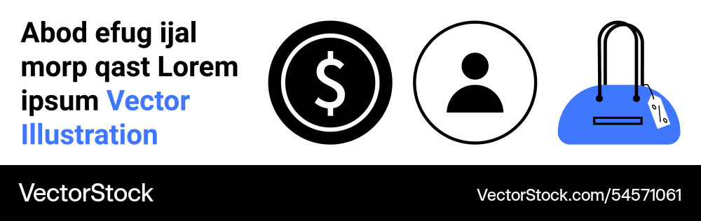 E-commerce concepts featuring currency user E-commerce concepts featuring currency user vector image