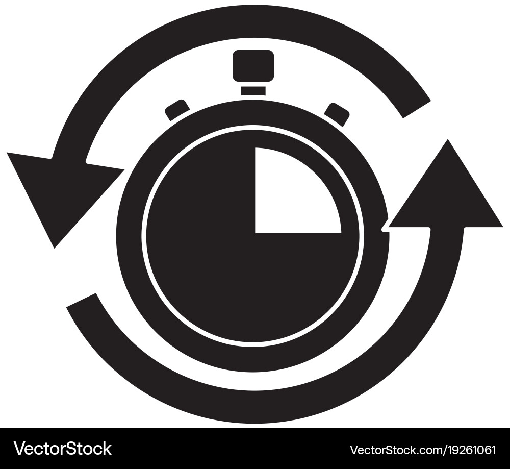 Fast delivery serving timer icon Vector Image