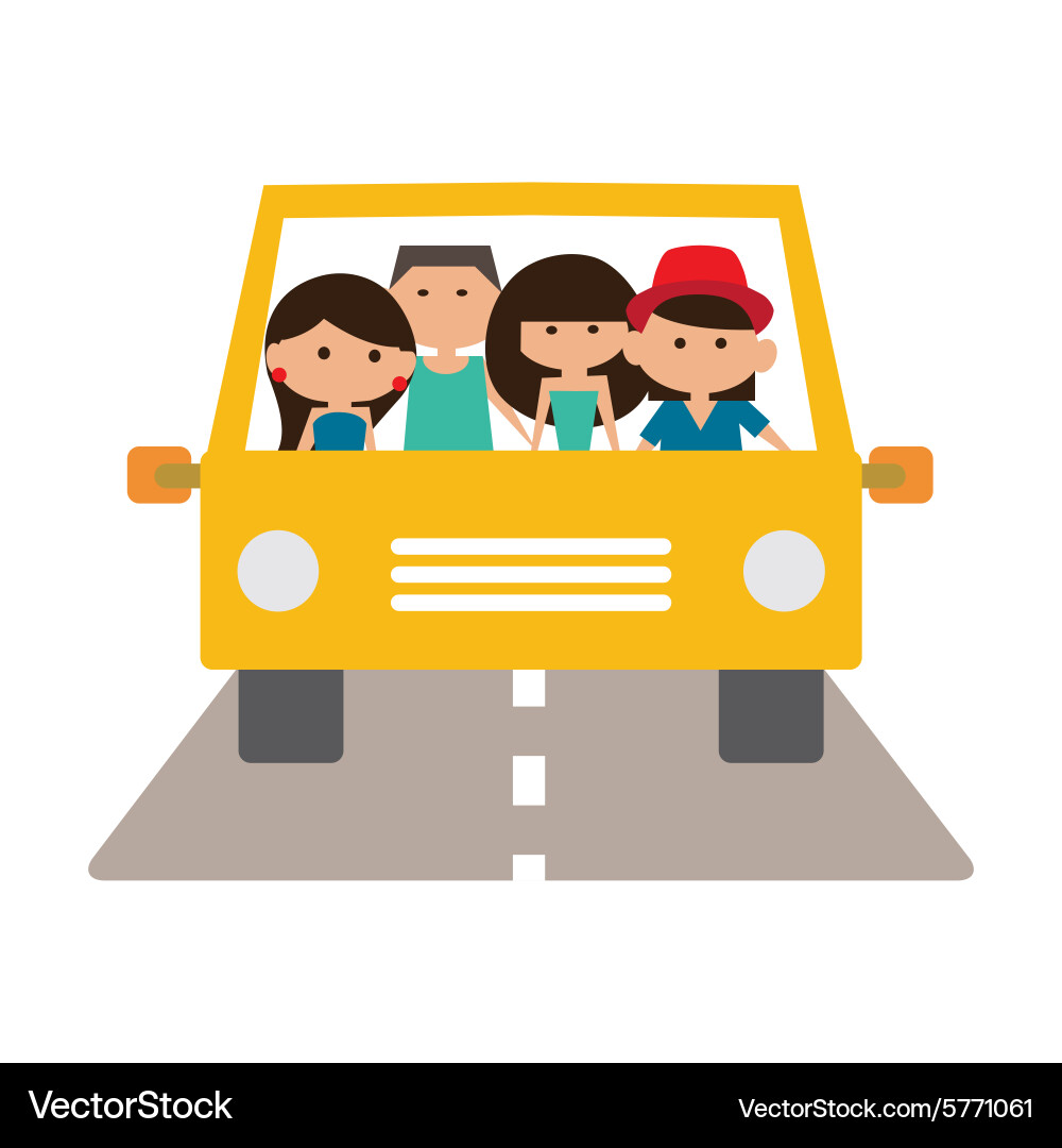 Flat with shadow icon and mobile application vector image