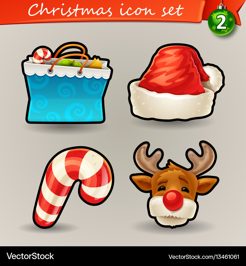 Funny christmas icons-2 Funny christmas icons-2 vector image