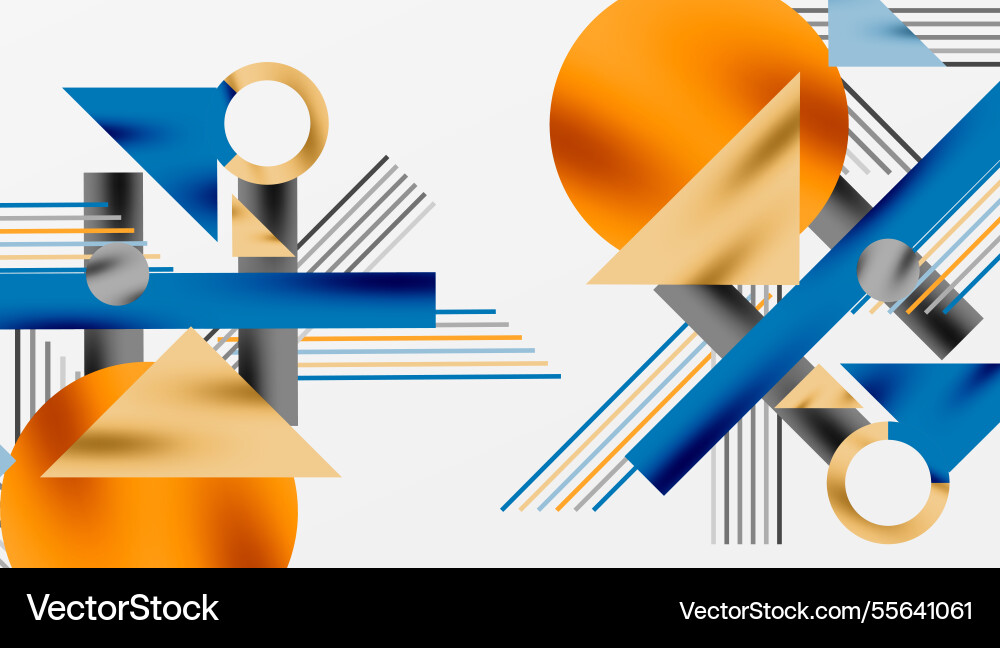 Geometric background showcasing sharp lines Vector Image