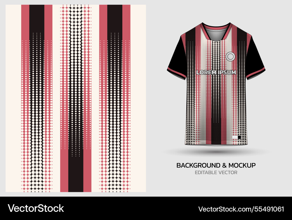 Jersey mockup and background pattern design Jersey mockup and background pattern design vector image