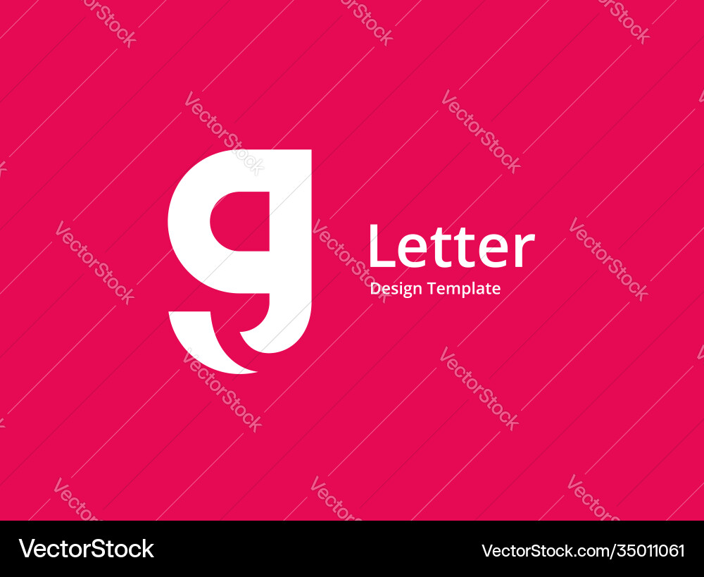 Letter g logo icon design template elements Vector Image