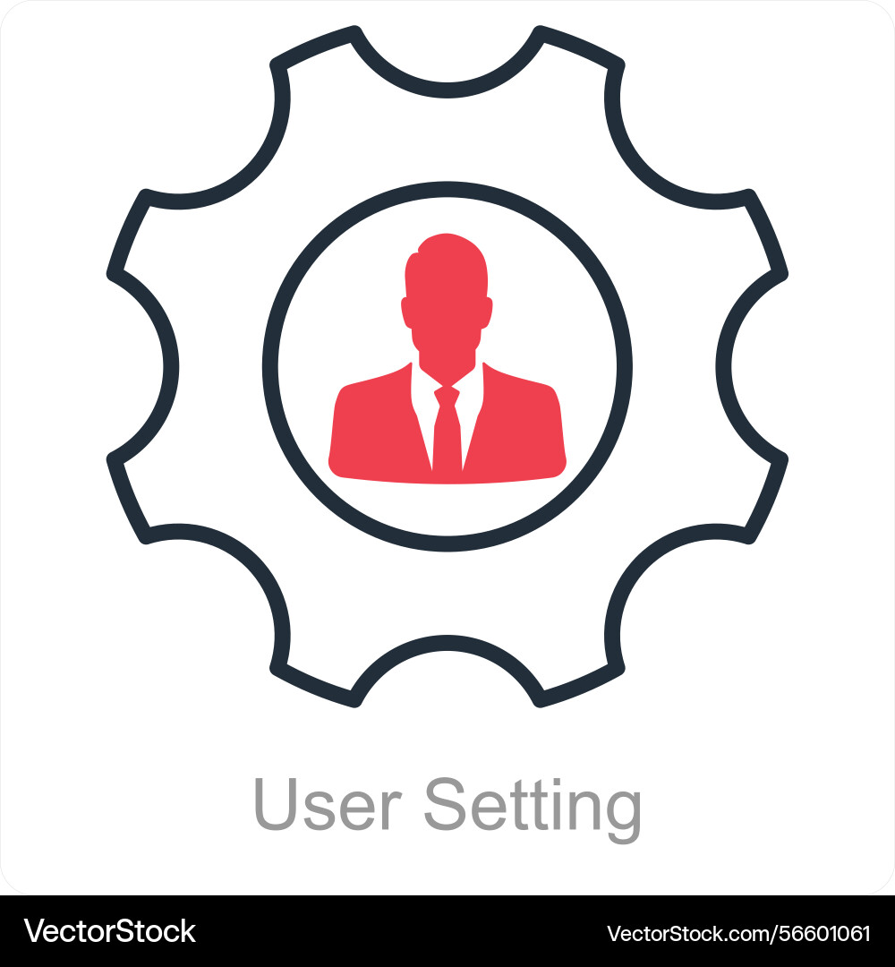 User setting icon concept vector image