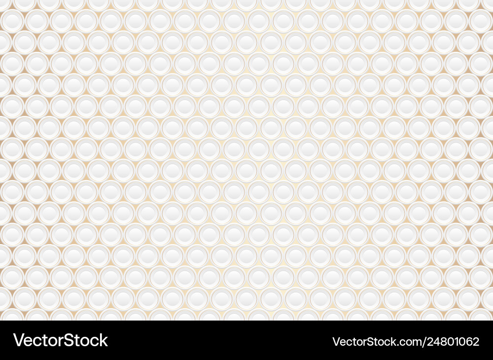 Embossed Golden Volume Pattern vector image