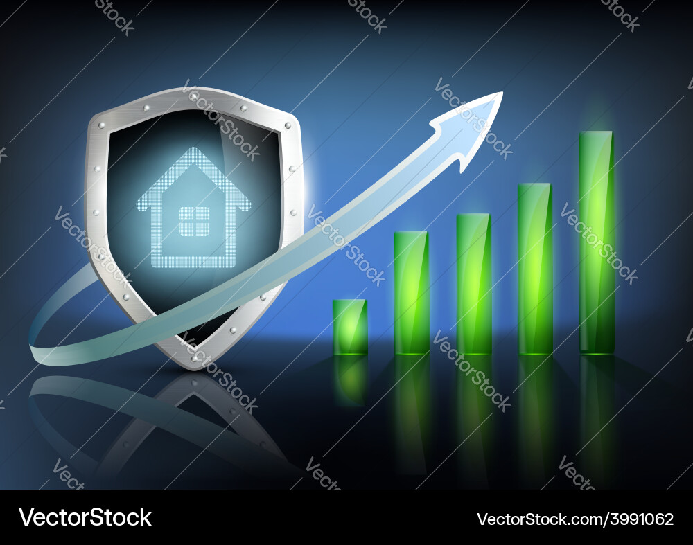 Financial Chart and Graph Data vector image