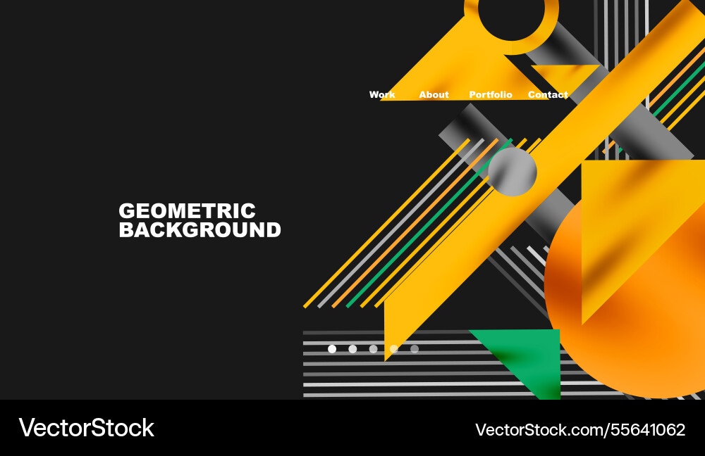 Geometric background showcasing sharp lines Vector Image