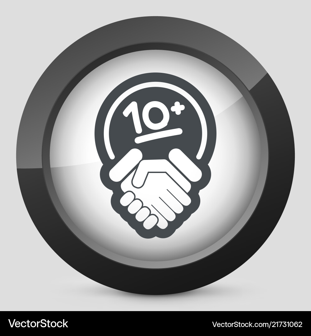 Handshake for maximum results Vector Image