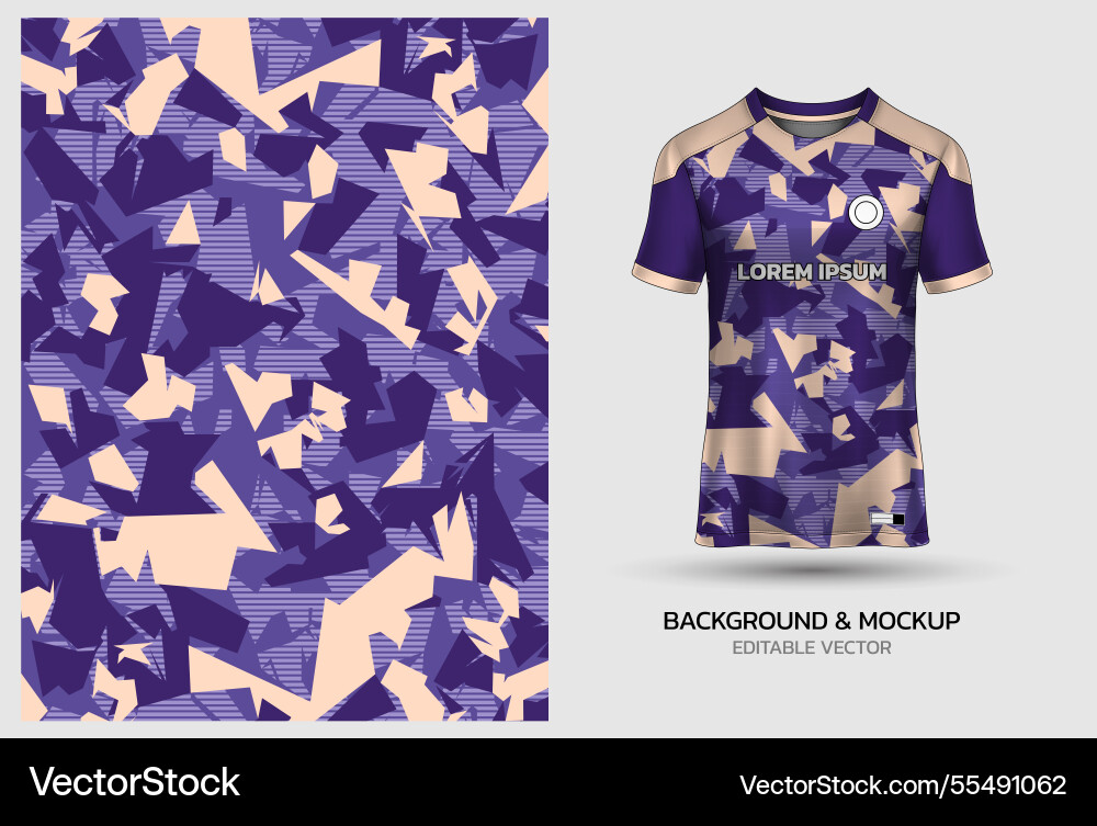 Jersey mockup and background pattern design Jersey mockup and background pattern design vector image