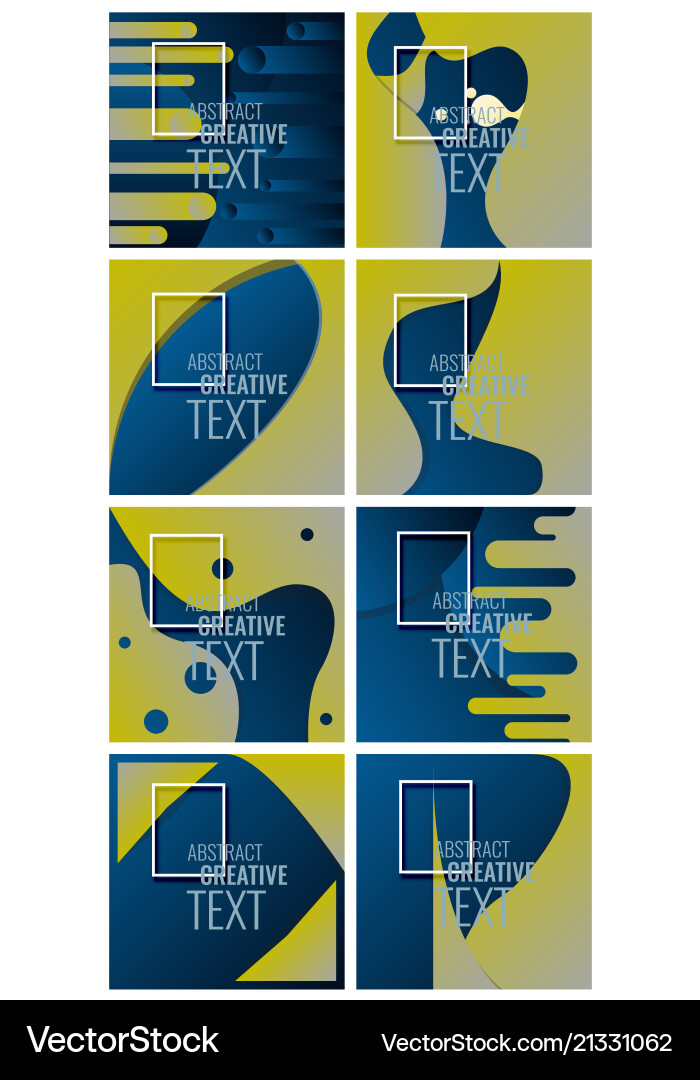 Minimal geometric coverage a set of modern Vector Image